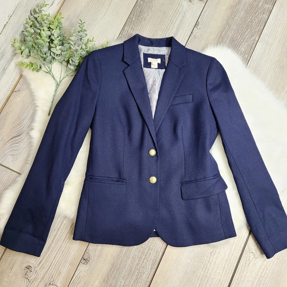 J.Crew Navy Blue Schoolboy Blazer - Picture 6 of 12